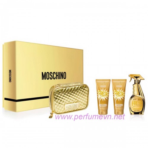 Gift set Moschino Gold Fresh Couture (4 pcs)