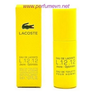 Nước hoa Lacoste Eau De Lacoste L.12.12 Yellow ( Jaune Optimistic ) mini 8ml